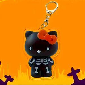 HALLOWEEN SALE Skeleton Hello Kitty 2D Acrylic Bag Charm Keychain
